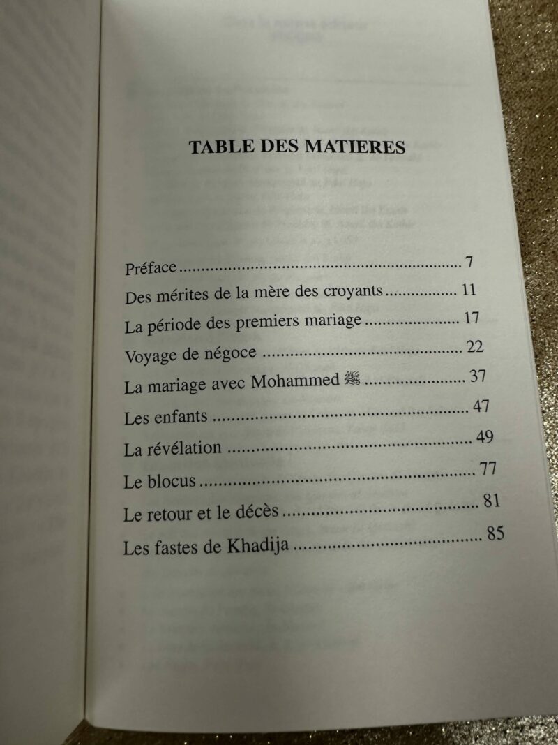 KHADIJA ÉPOUSE DU PROPHÈTE MOHAMMED - EDITION UNIVERSEL